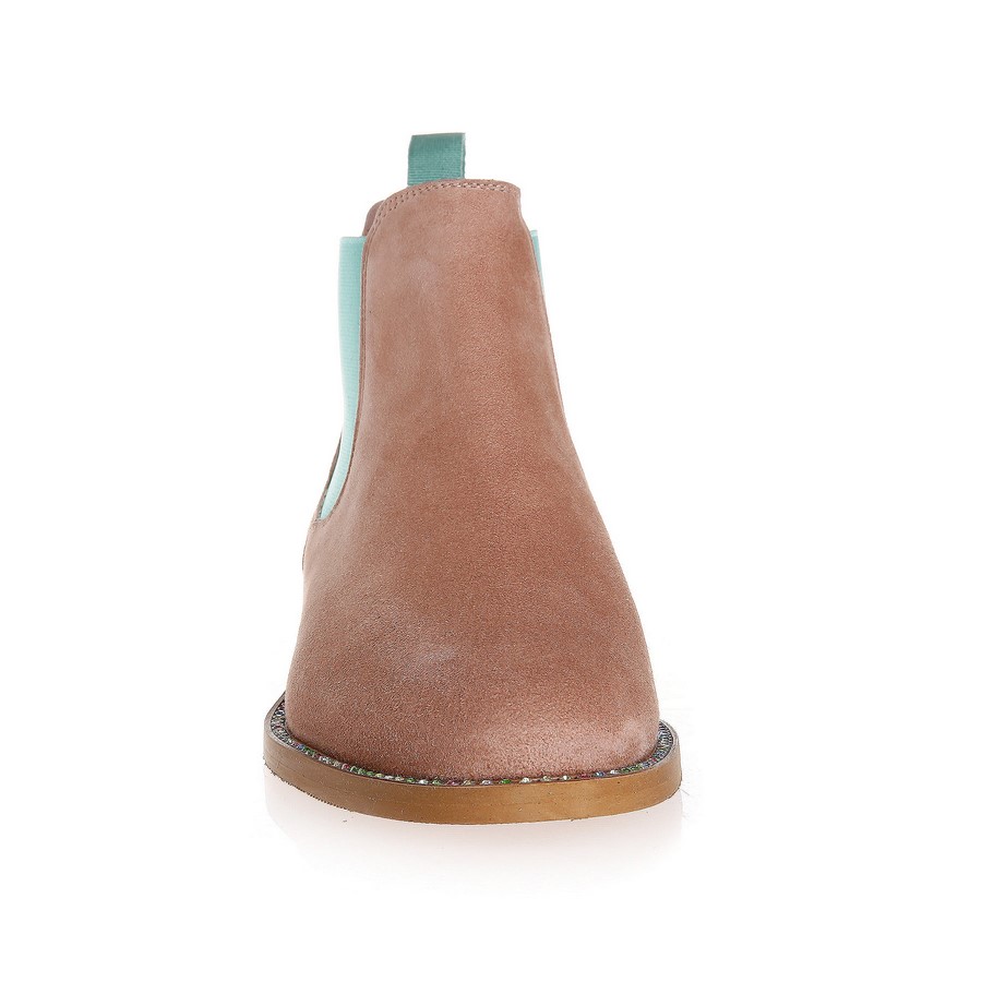 sand suede chelsea boots