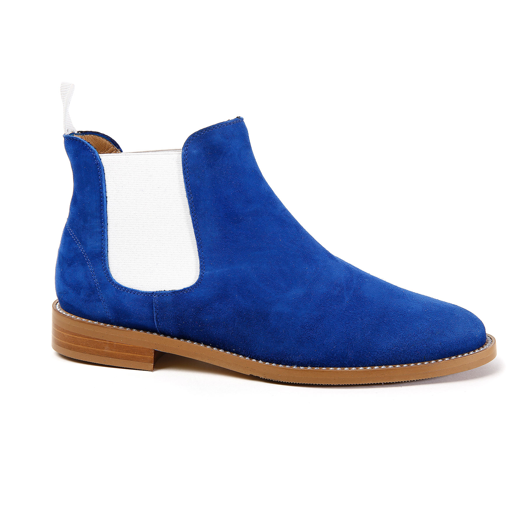 Royal Blue Suede Chelsea Boot – Nicola 