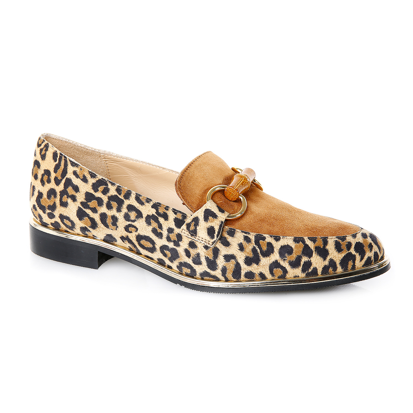qupid leopard loafers