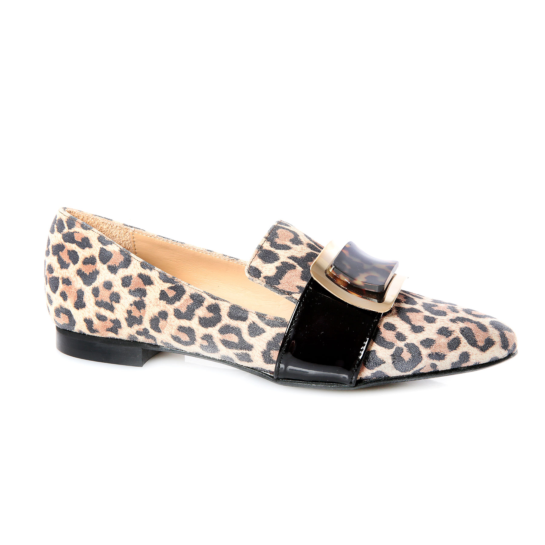 leopard print pointed shoes