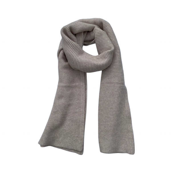 Oatmeal Knitted Scarf