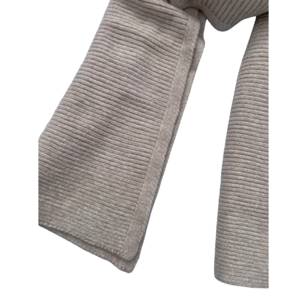 Oatmeal Knitted Scarf - Image 2