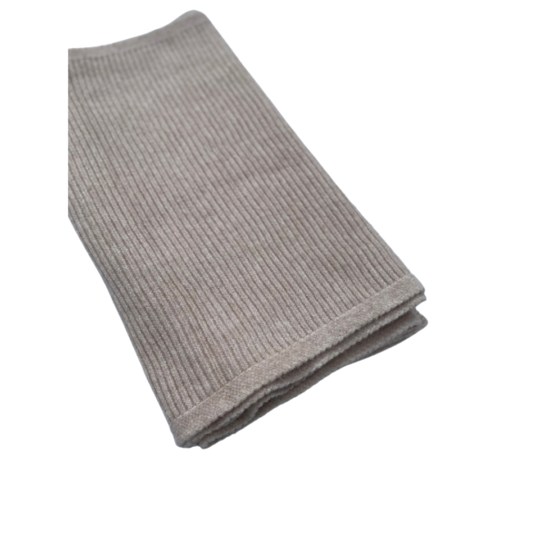 Oatmeal Knitted Scarf - Image 3