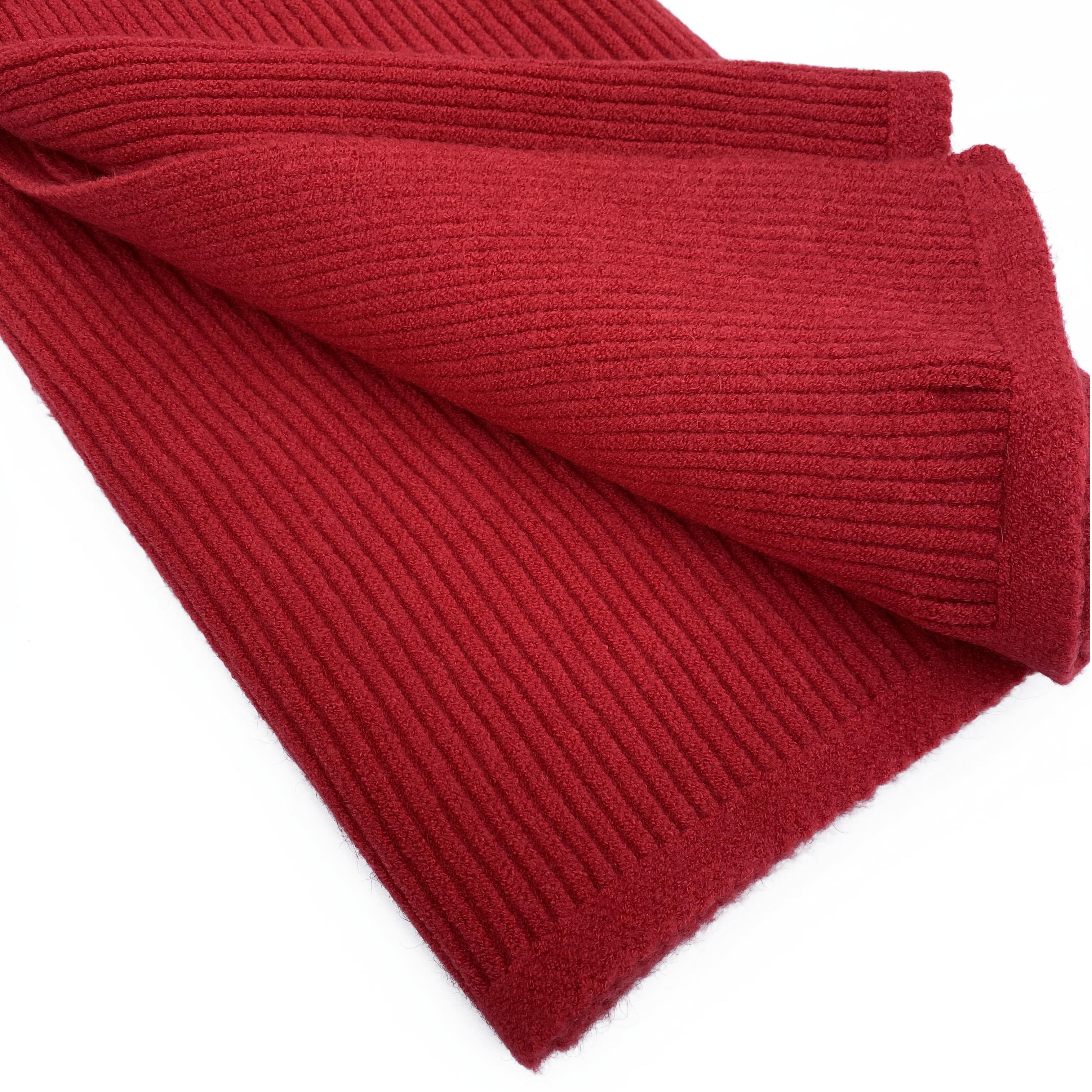 Red Knitted Scarf - Image 2
