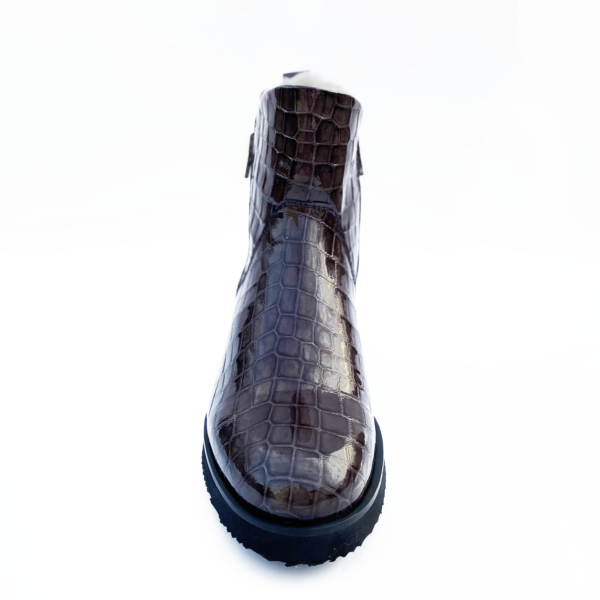 Grey Shearling Lined Ankle Boot - Image 4