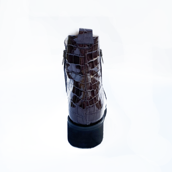 Grey Shearling Lined Ankle Boot - Image 3