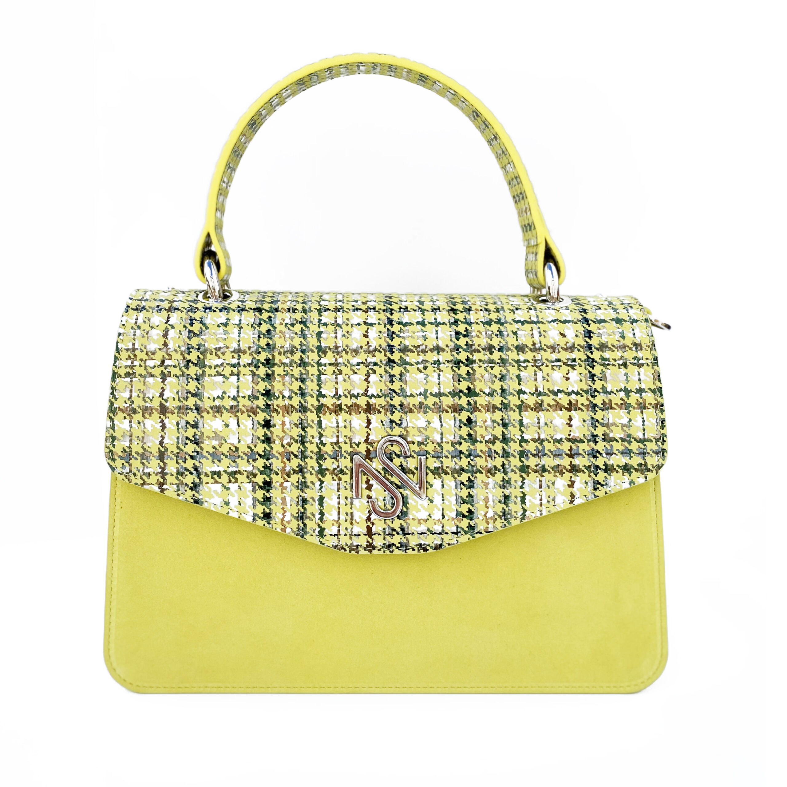 yellow leather bags uk