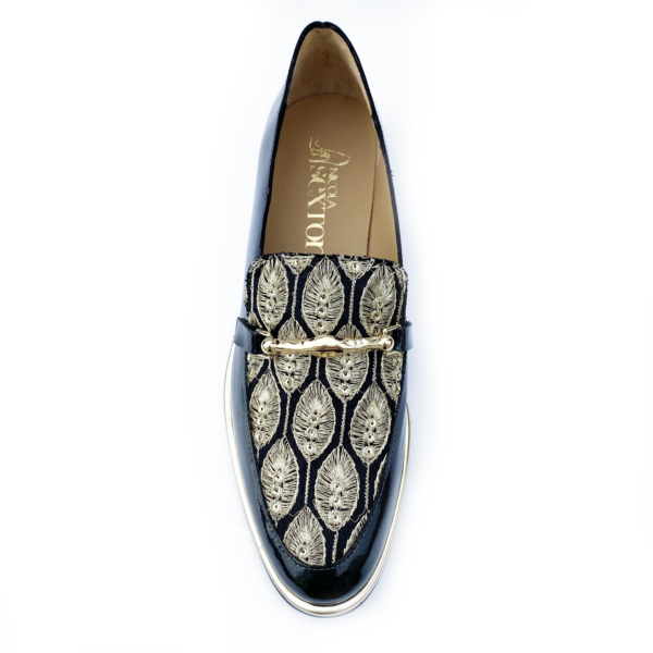 Black & Gold Loafer - Image 3