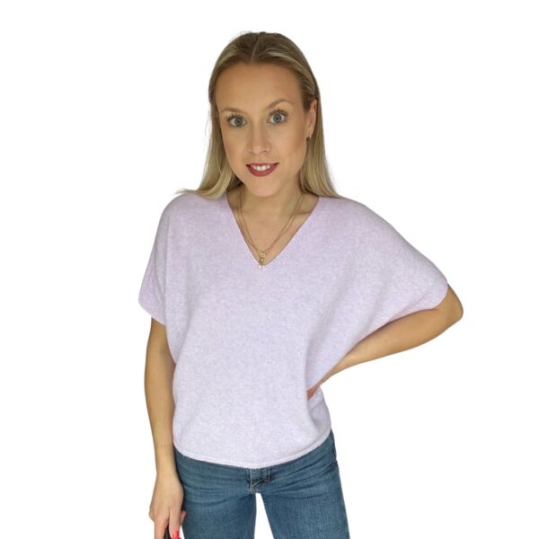 Lilac Knitted T-Shirt - Image 2