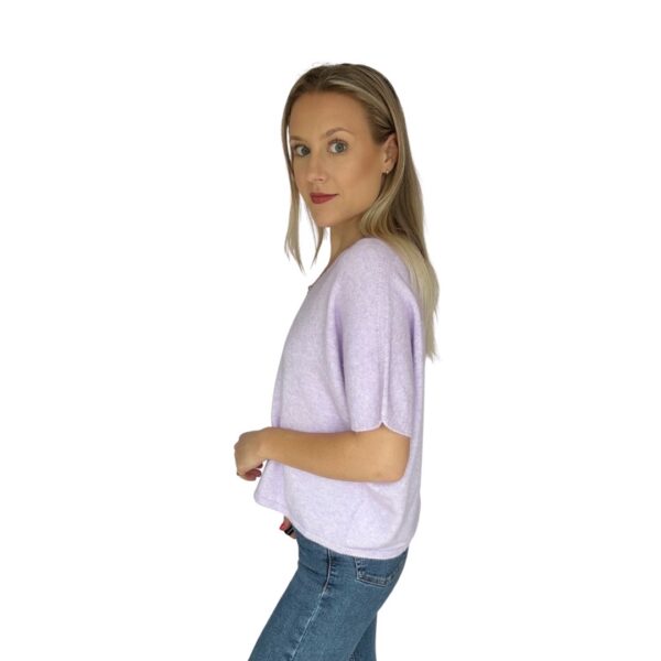 Lilac Knitted T-Shirt - Image 4