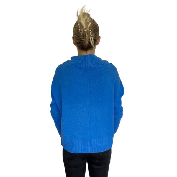Royal Blue Roll Neck Knit - Image 4