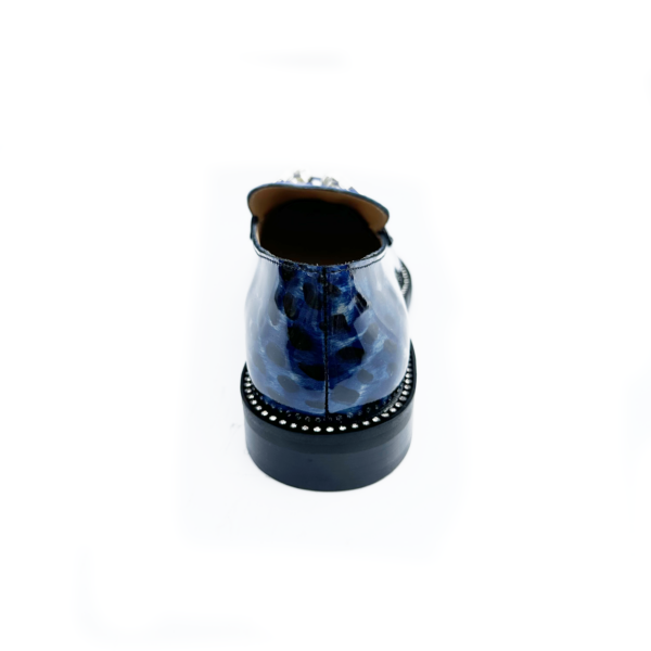 Blue Leopard Print Loafer - Image 4