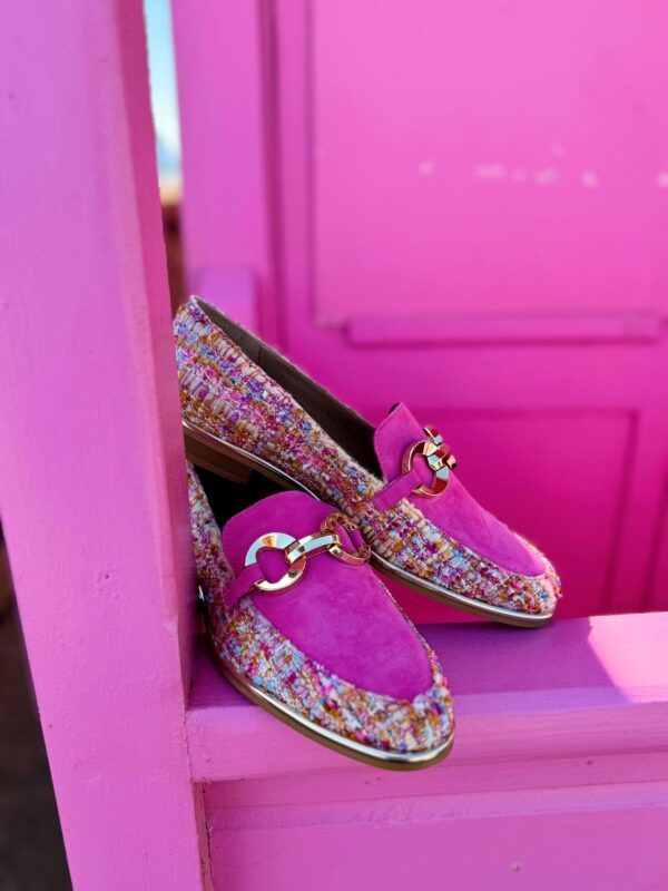 Pink Tweed Loafer - Image 2