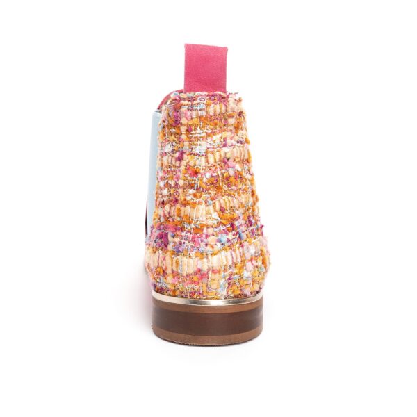 Pink Tweed Chelsea Boot - Image 5