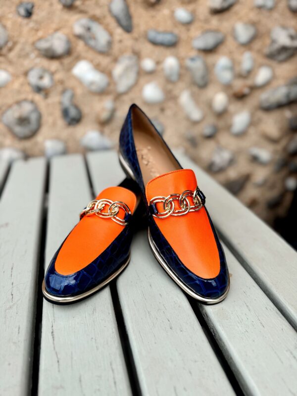 Navy & Mandarin Loafer - Image 2