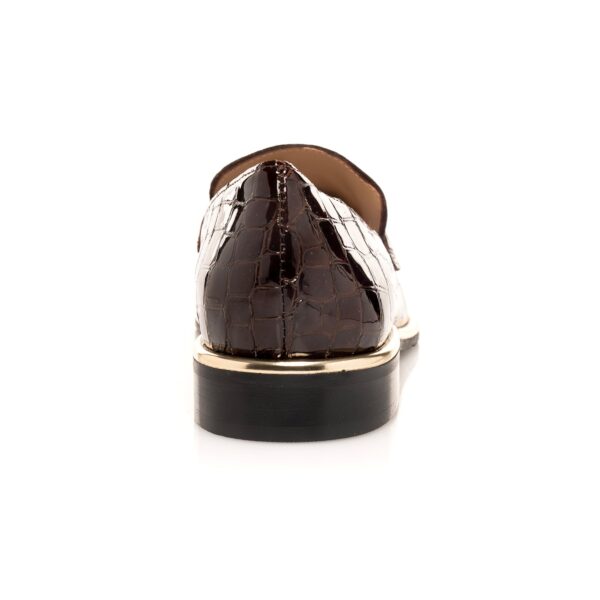 Chocolate Croc Loafer - Image 4