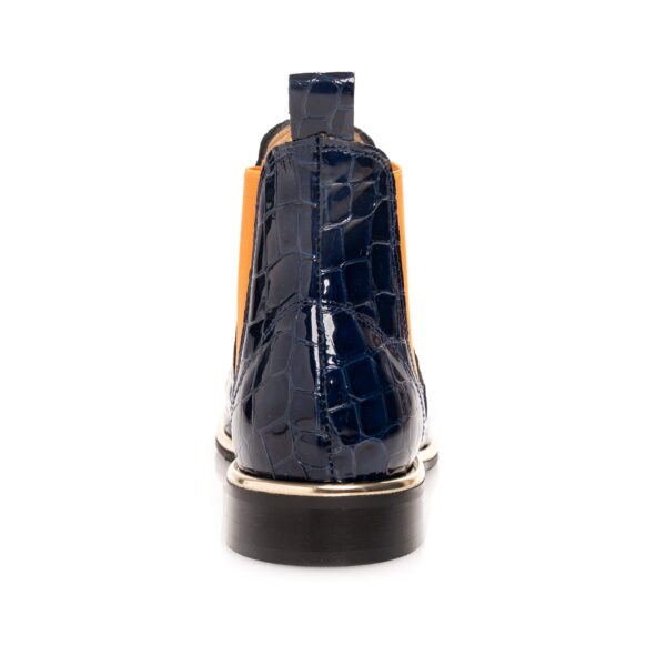 Navy & Mandarin Chelsea Boot - Image 4