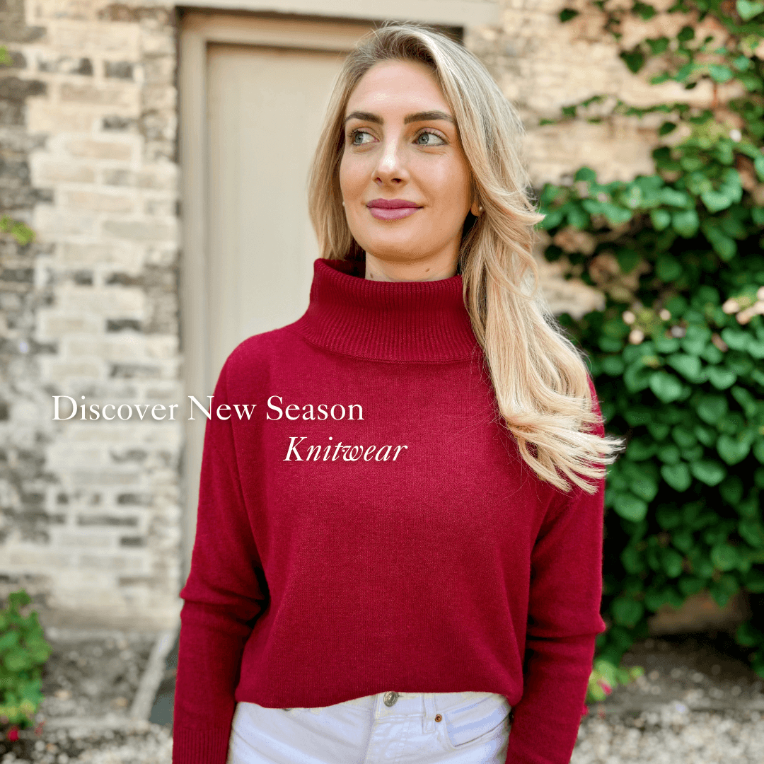 rich berry red knitwear red roll neck knit dark red knit