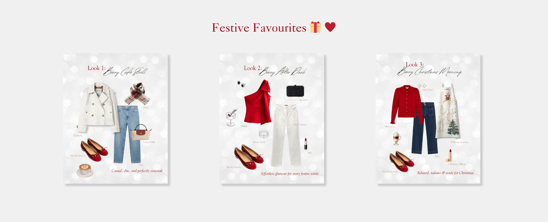 Nicola Sexton festive red ballet pumps